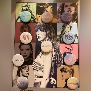 Set of 11 Taylor Swift Eras Buttons